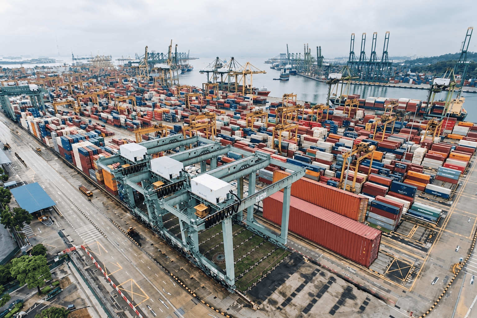 Export and import container freight